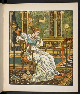 Illustration til historien, Hinden i skoven. af Walter Crane
