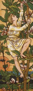 Jack og bønnestilken (farve litho) af Walter Crane