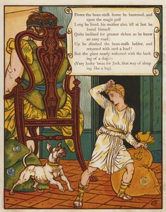 Jack og bønnestilken (farve litho) af Walter Crane