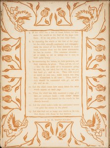 Metode til undervisning i Golden primer. Blomsterkanter med keruber. af Walter Crane