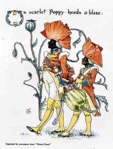 Valmuehoveder, fra Flora