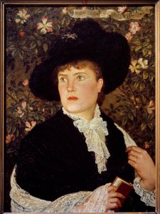 Portræt af Madame Walter Crane (? -1915) født Mary Frances Maleri af Walter Crane (1845-1915) 1882 Søn. 0,78x0,56 m Paris, musee d