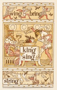 Rimende ord, der ender på bogstavet G. Solsorte i en tærte. En vaskesnor. Den gyldne primer. af Walter Crane