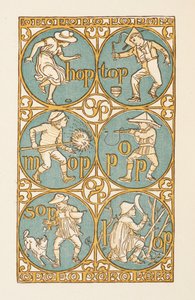 Rimende ord, der ender på bogstavet P. Den gyldne grundbog. af Walter Crane