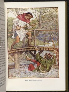 Robin Hood og Lille John af Walter Crane
