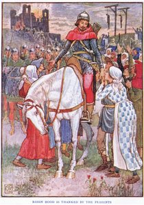 Robin Hood, bøndernes ven, ca. 1920 af Walter Crane