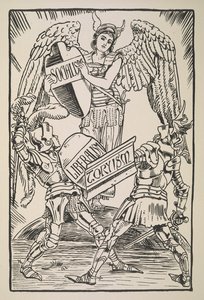 Socialisme, Liberalisme og Toryisme, fra Cartoons for the Cause af Walter Crane