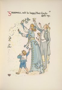 Speedwell. Bryllupsgæsterne kaster konfetti af Walter Crane
