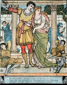 Prinsen, der redder prinsessen, illustration til 