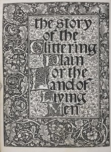 Titelblad dekoreret med blomstermønster. af Walter Crane