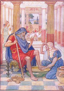 Ja, sandelig, du er Odysseus, illustration fra The Story of Greece, 1930