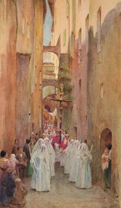 En procession i San Remo, c1910, 1912 af Walter Frederick Roofe Tyndale