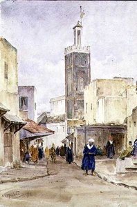 En østlig gadescene af Walter Frederick Roofe Tyndale