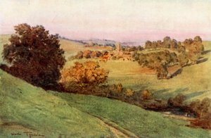 Bathford, Near Bath (farve litho) af Walter Frederick Roofe Tyndale
