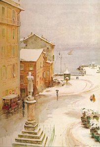 Piazza Mazzini, S. Margherita, c1910, 1912 af Walter Frederick Roofe Tyndale