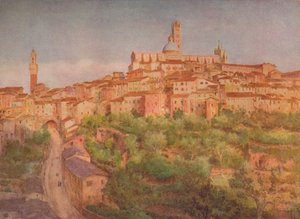 Siena: A Town on a Hill, c1900 1913 af Walter Frederick Roofe Tyndale