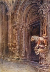 Forhallen til domkirken i Trau (farvelitografi) af Walter Frederick Roofe Tyndale
