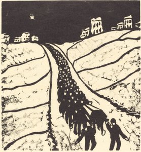 Begravelse, 1916. af Walter Gramatte