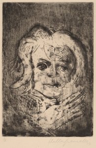 Pige med hånd, 1923. af Walter Gramatte