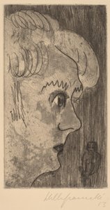 Head in Profile, 1923. af Walter Gramatte