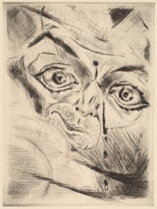 Peter med et skudsår i panden, 1918. af Walter Gramatte