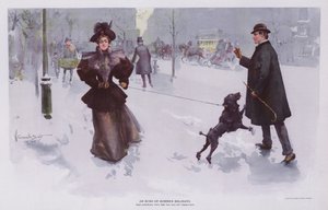 Et ekko af sommerferie (farve litho) af Walter Granville Smith