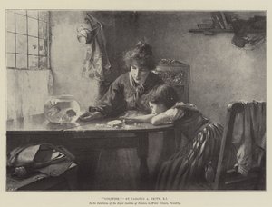 Guldfisk (litho) af Walter Granville Smith