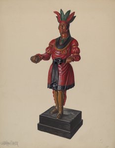 Cigarbutik indisk, ca. 1937.