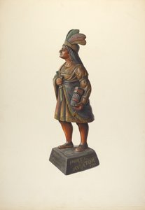 Cigarbutik indisk, ca. 1937. af Walter Hochstrasser