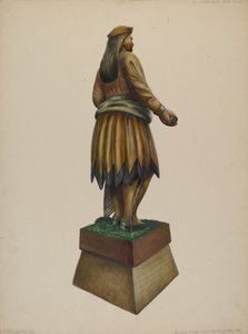 Cigarbutik indisk, ca. 1937. af Walter Hochstrasser