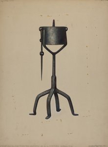 Olielampe, ca. 1938. af Walter Hochstrasser