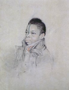 Portrætstudie, ca. 1840 (blyant og kridt på papir)
