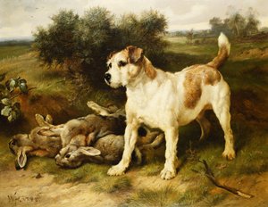 En Fox Terrier med Dagens Taske