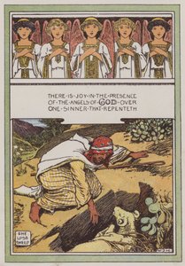 Det forsvundne får (farve litho) af Walter Jenks Morgan