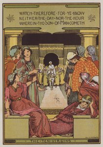 De ti jomfruer (farve litho)