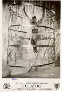 Filmplakat med Josephine Baker i Zouzou