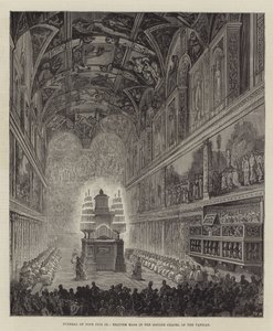 Begravelse af pave Pius IX, Requiem-messe i Vatikanets Sixtinske Kapel