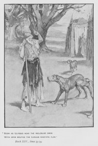 Illustration til pavens Odyssey of Homer (litho) af Walter Paget