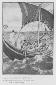 Illustration til pavens Odyssey of Homer (litho) af Walter Paget