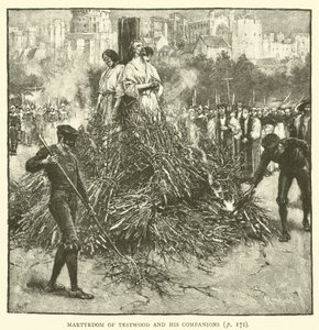 Testwoods og hans ledsagere martyrdød af Walter Paget
