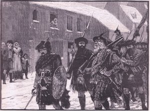Højlændernes tilbagetog 1716 e.Kr af Walter Paget