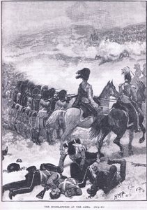 Highlanders ved Alma 1854 AD af Walter Paget
