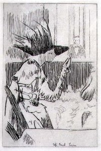 Cafe Royal i London (gravering) af Walter Richard Sickert
