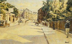 London Street, Bath, ser mod Walcot, ca. 1939 af Walter Richard Sickert
