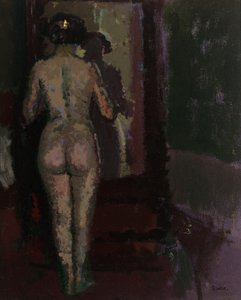 Nude at Mirror, Sally, ca. 1907-09 (olie på lærred)