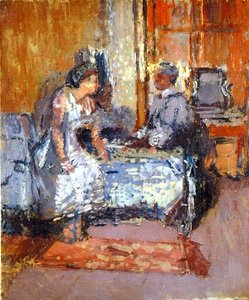Shuttered Sunlight, ca. 1912 (olie på lærred) af Walter Richard Sickert