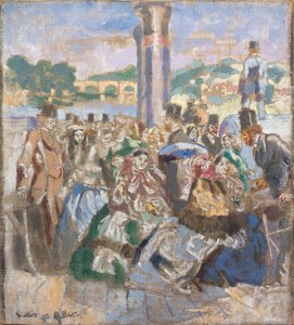The River [Efter John Gilbert], ca. 1930-31 (Olie på lærred) af Walter Richard Sickert