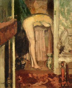 Kvinde vasker sit hår af Walter Richard Sickert