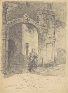 Dordrecht, ca. 1870-77 (grafit på vævet papir)