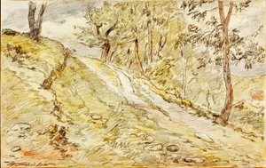 Landskabsskitse af Walter Shirlaw